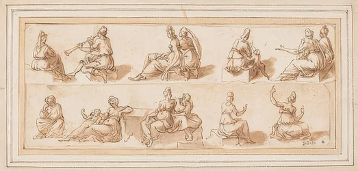 Sketch Sheet with Several Figures