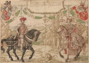 Count Jan Johann IV of Nassau and His Wife Maria, Countess of Loon and Heinsberg, ca 1530