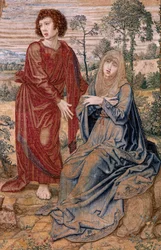 Flemish tapestry. Series Dais of Charles V. Christ of Mercy. Tapestry panel behind the dais. Model Bernard van Orley. Manufacture Pieter de Pannemaker, Brussels. 1518-1524.
