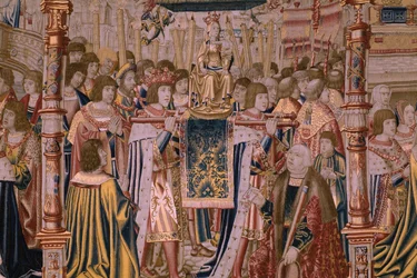 Series The Legend of the Madonna of the Sablon. The Arrival of the statue of the Madonna.