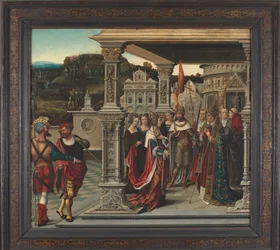 Saint Helena before the Pope in Rome, ca 1510-1520