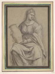 Woman Holding a Vase