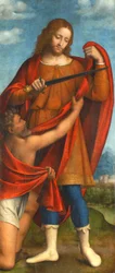 Saint Martin Sharing His Cloak with a Beggar
