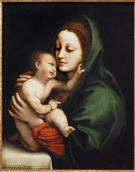 Saint Mary and Child, Fragment of a Presentation in the Temple