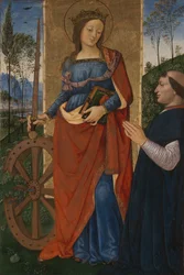 Saint Catherine of Alexandria with a Donor