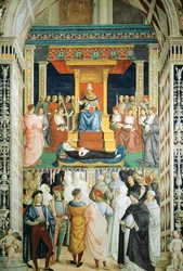 Pius II Canonizing Saint Catherine of Siena in 1461
