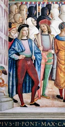 The Piccolomini Library, south west wall: “Pius II canonizes St. Catherine of Siena, June 29