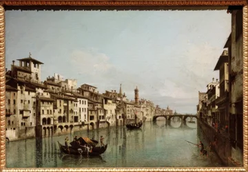The Arno in Florence with the Ponte Santa Trinità