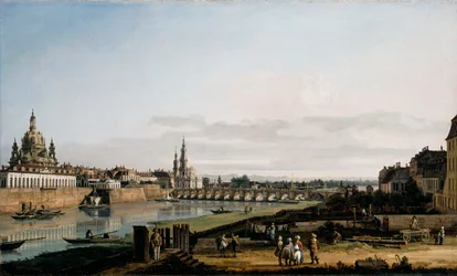 Dresden from the Right Bank of the Elbe, above the Augustus Bridge