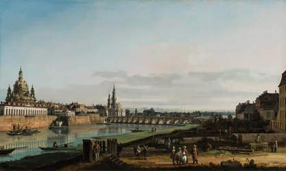 Dresden from the Right Bank of the Elbe, above the Augustus Bridge