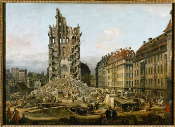Ruins of the Old Kreuzkirche in Dresden