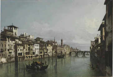 The Arno between the Ponte Vecchio and Ponte Santa Trinità, Florence