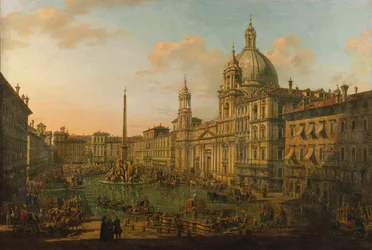 The Piazza Navona in Rome