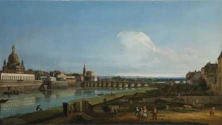 View of Dresden with the Frauenkirche at Left