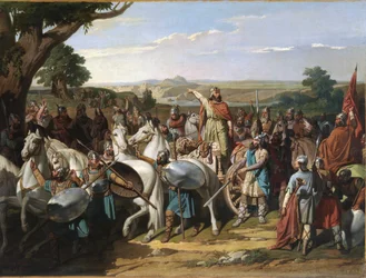 King Rodrigo Haranguing His Troops at the Battle of Guadalete