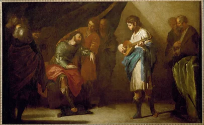David Playing Before Saul