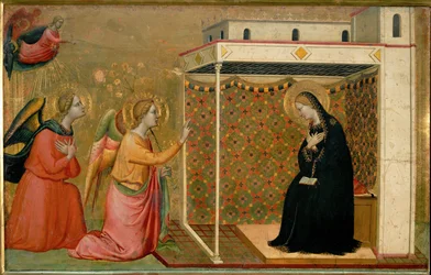 The Annunciation. Part of a predella