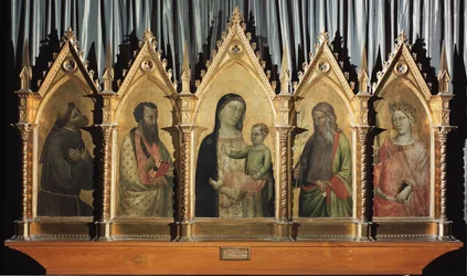 Virgin and child with saints Francis, Bartholomew, St. John and St. Catherine of Alexandria