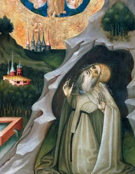 Hermit in ecstasy, (detail)