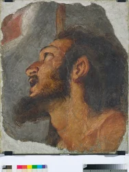 Head of St. John the Baptist (Fragment of Detached Fresco)