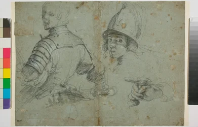 Study of young man in armor