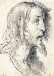 The Head of Christ in Profile to the Right