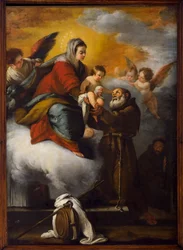 The Virgin gives the Child Jesus to the Blessed Felice of Cantalice