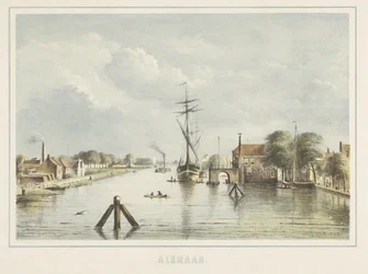 View of Alkmaar from the Bierkade