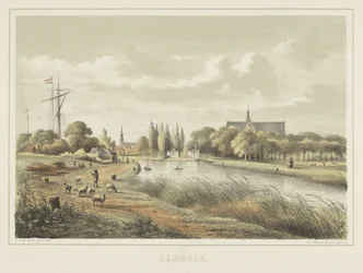 View of a River near Alkmaar