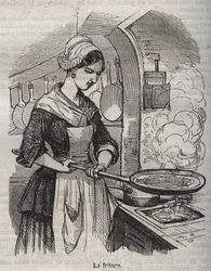 La friture - engraving in 