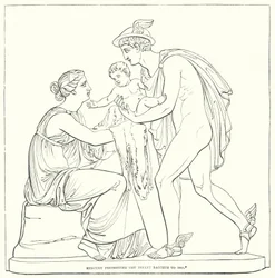 Mercury presenting the Infant Bacchus to Ino