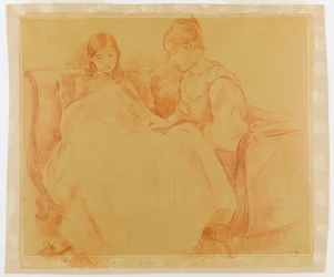 Study of Young Girls Sewing