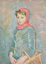 Little Girl Carrying a Basket