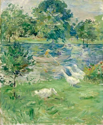 Girl in a Boat with Geese, 1889