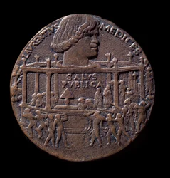 Bronze Medal on the Pazzi Conspiracy (1478)