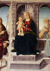 Madonna and Child Enthroned with Saints John the Baptist and Jerome