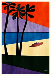 Tropical Sunset Palms