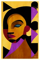 Vibrant Geometric Portrait
