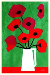 Vibrant Red Poppies