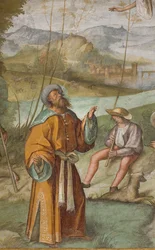Central Aisle, First North Span, Announcement to Gioacchino (detail)