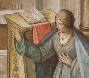 Central Nave, Third North Span, Annunciation (detail)