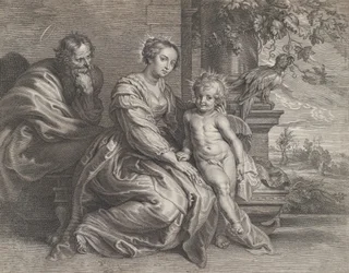 The Holy Family with a Parrot