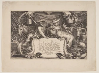 Title-plate, from Landscapes with Farmhouses