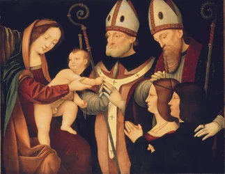 The Madonna and Child with Saints Romanus and Ptolomaeus and two donors