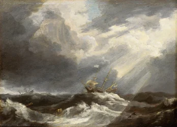 Sunlight on a Stormy Sea, c. 1640s