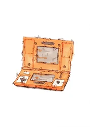 Retro Handheld Game Sketch