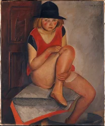 The Model by Boris Grigoriev, ca 1926