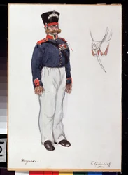 Costume Design for the Theatre Play Fiery Heart by A. Ostrovky