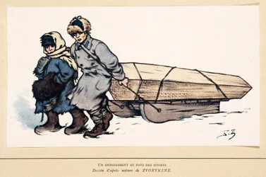 A Burial in Russia, from Histoire des Soviets, pub. 1922
