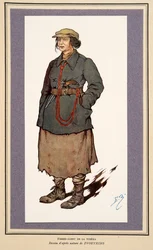 Female Secret Agent from Histoire des Soviets, pub. 1922